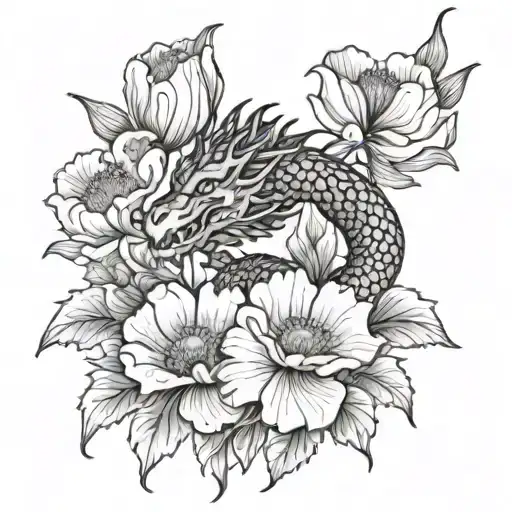 Dragon Aonf Poppy Flowers