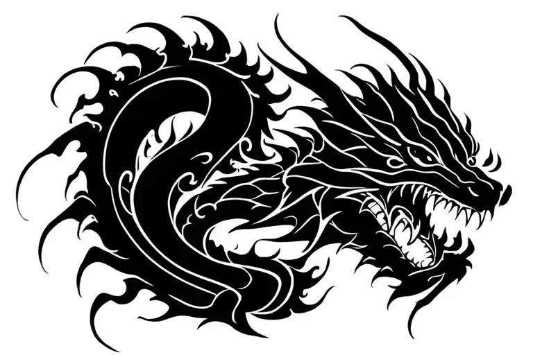 Dragon Tribal Design