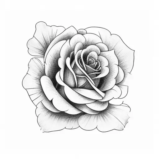 Rose And Marigold And Cosmos