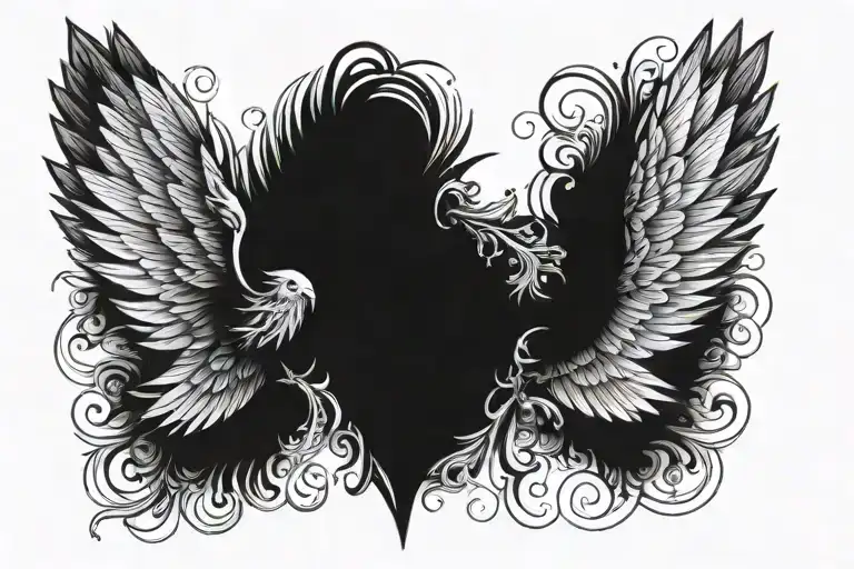 Wing Tattoo Design