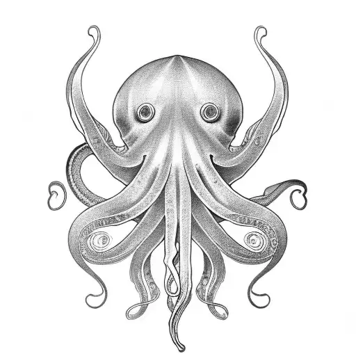 Alphonse Mucha Style Octopus