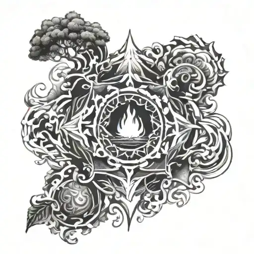 Water Earth Air And Fire