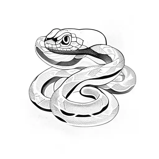 Snake With Number 8 And 24