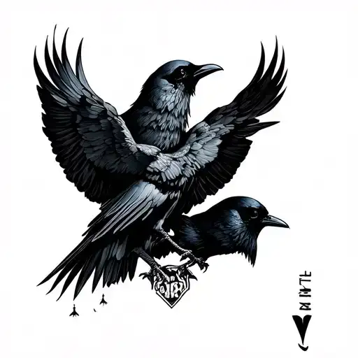 Skull Crows Smoke Cards