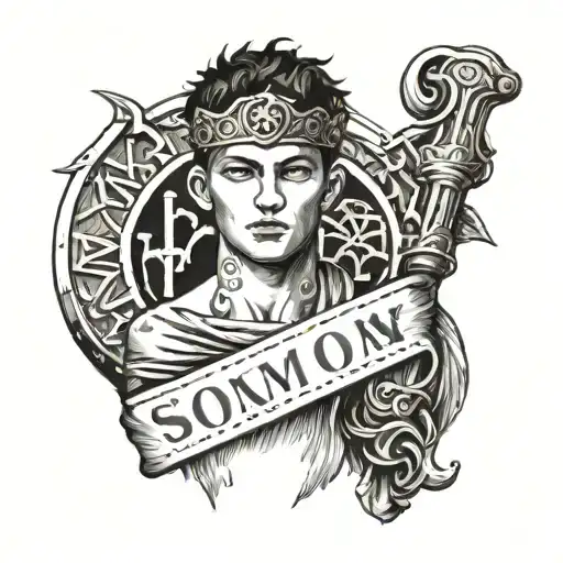 Son Of Roman With The Inscription Son Of Roman