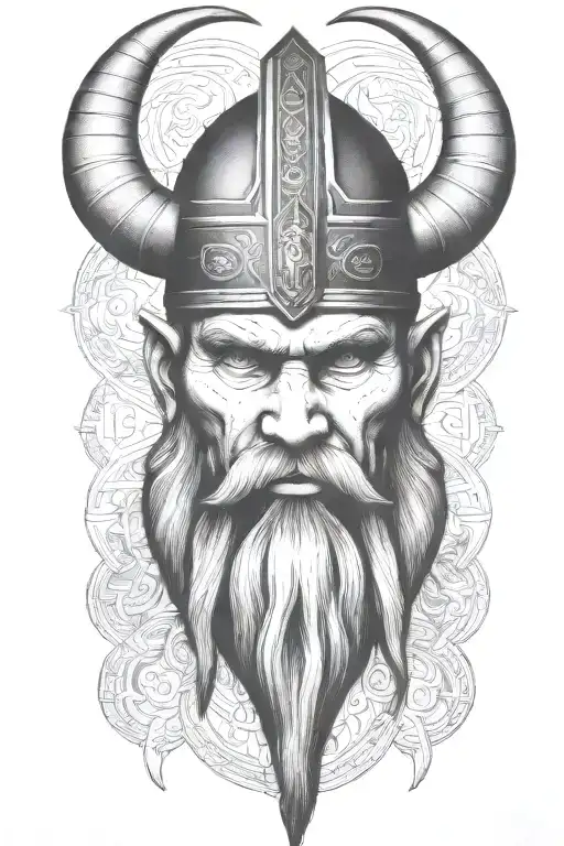 Viking Full Body Holding Sign