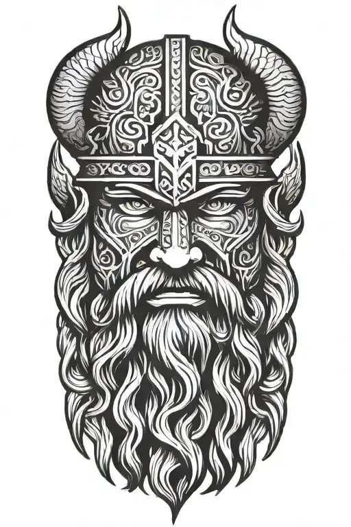 Viking Worrior Face