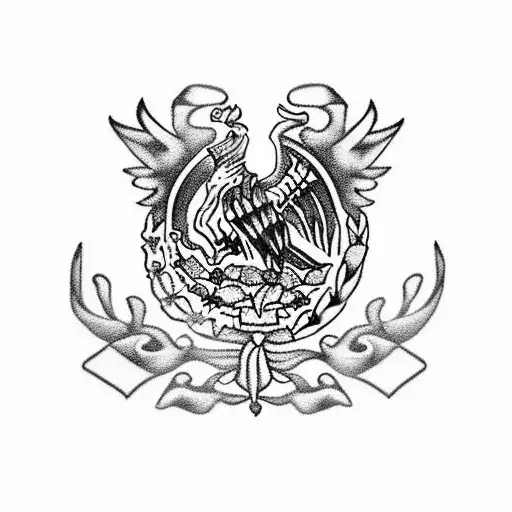 Mexican Flag Emblem