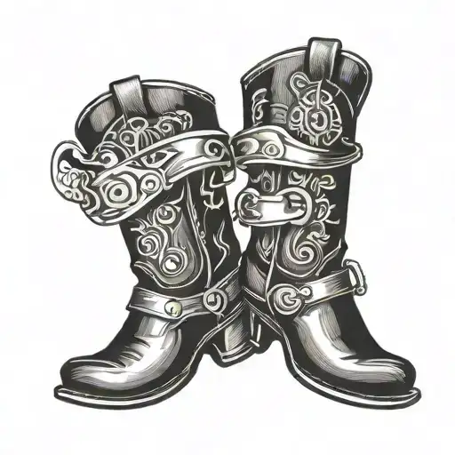 Cowboy Boot With A Wrench