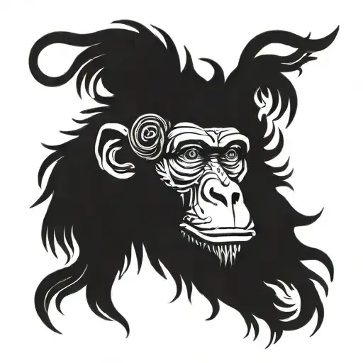 Monkey And Longs Dreadlocs In Black