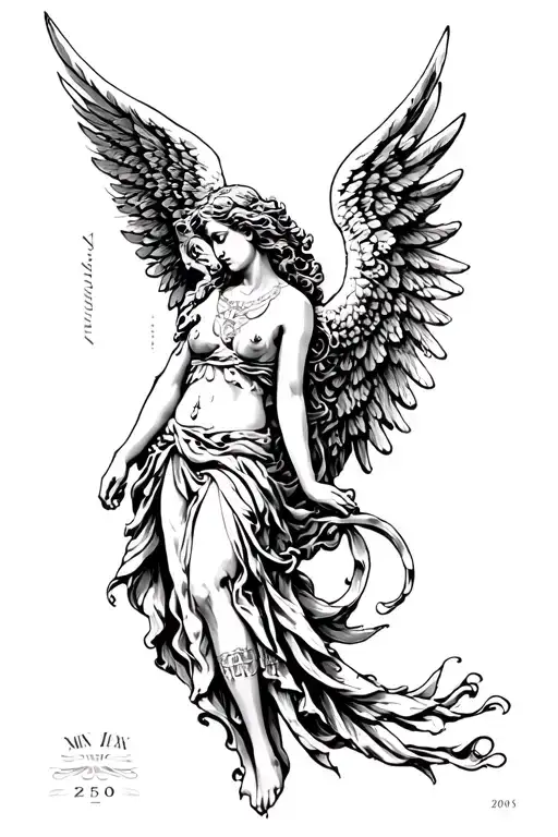 Angel With 2005 Roman Numeral