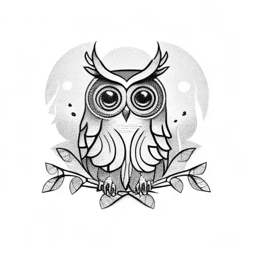Owl Tattoo For Cover Up