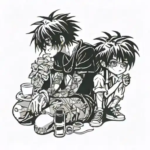 A Therapist Anime Character Hanging Out With Friends In Jamaica