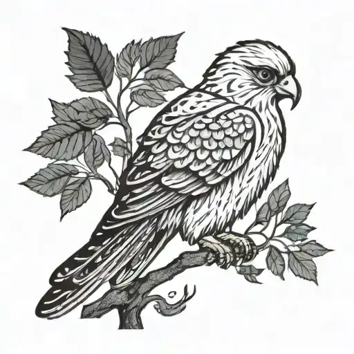 Polish Falcon Irish Tree Branch