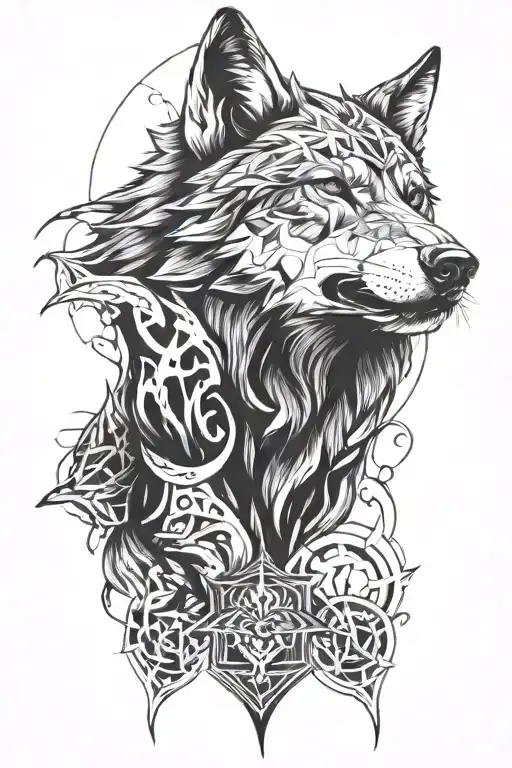 Wolf Face Surrounded