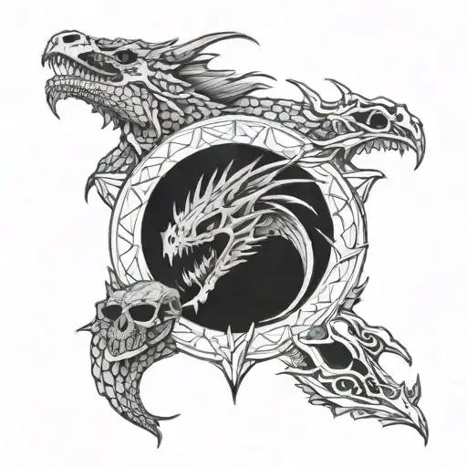 Game Of Thrones Inspired Dragon Skull Design