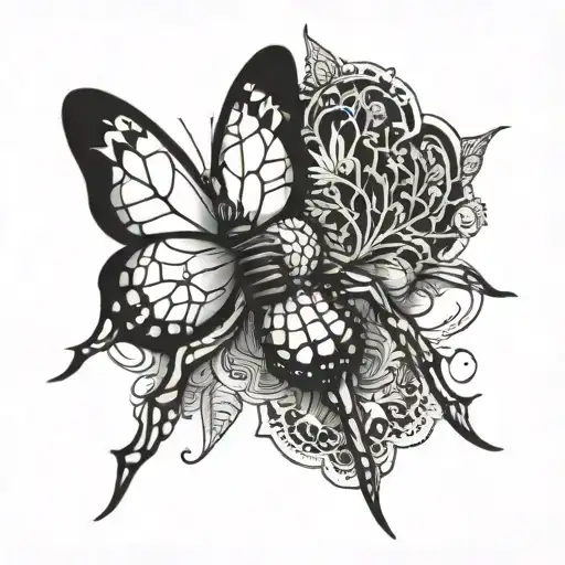 Spider With A Butterfly Shape