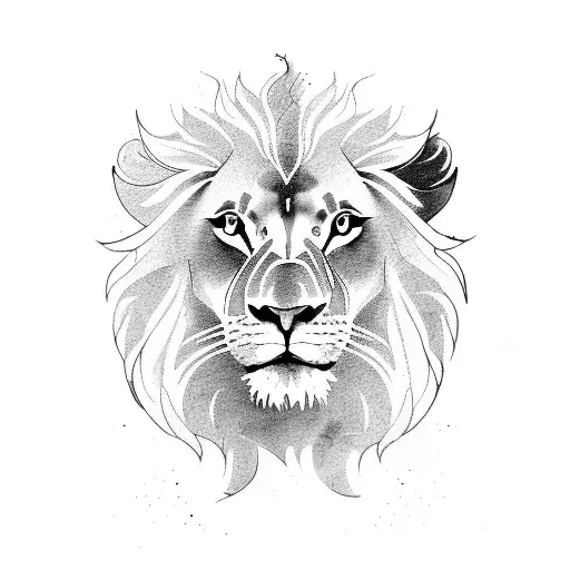 A Lion Playing Happily With A Rabbit