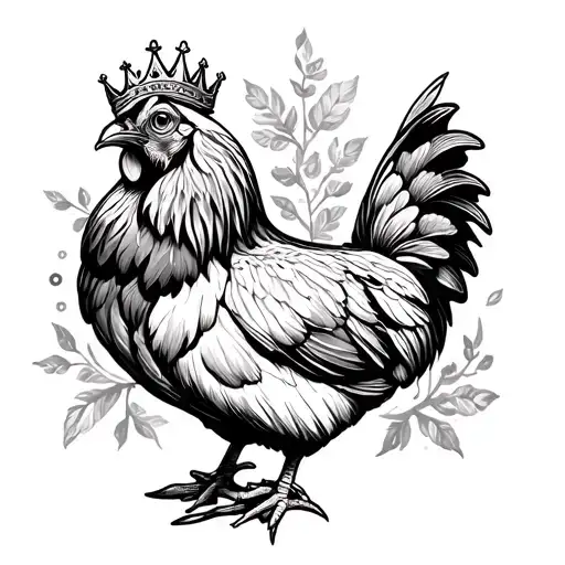 Mother Hen With Crown