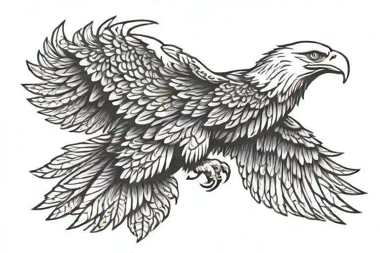 Bald Eagle Symetrical