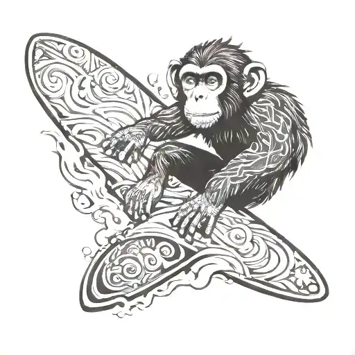 Monkey Surf Board