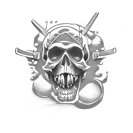 Roronoa Zoro Skull Design