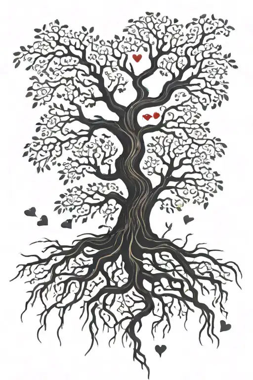 Tree With Heart-shaped Roots