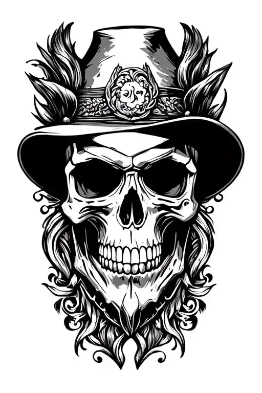 Western Outlaw Skull