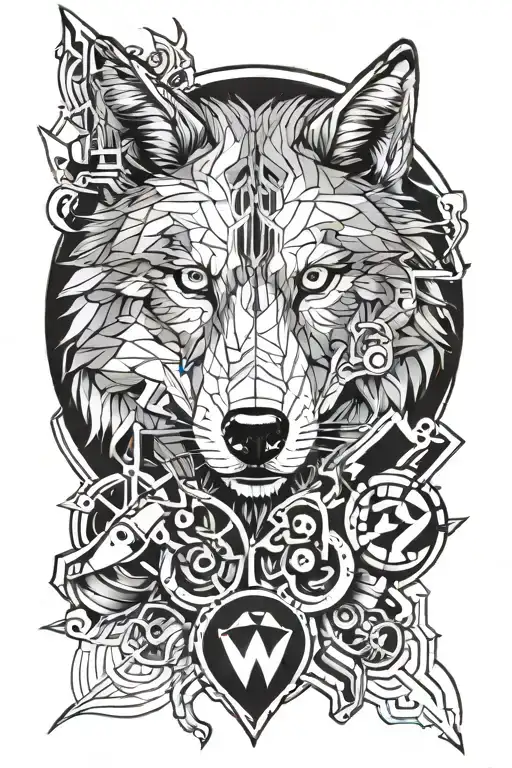 Cybersecurity And Wolf Head