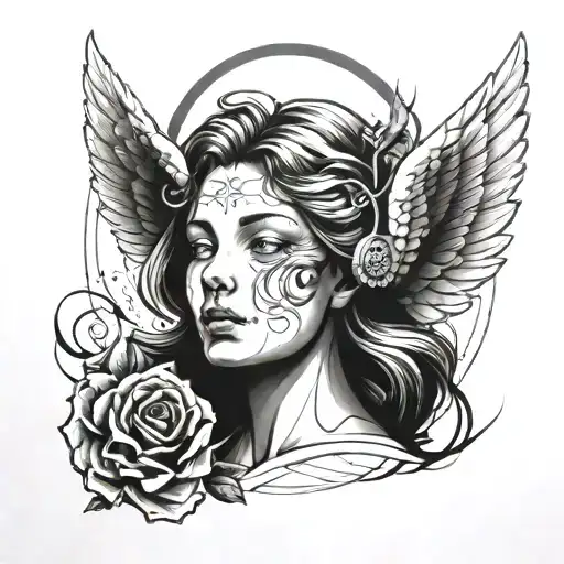 Angel Cargando Al Planeta