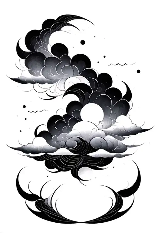 Abstract Symmetrical Clouds