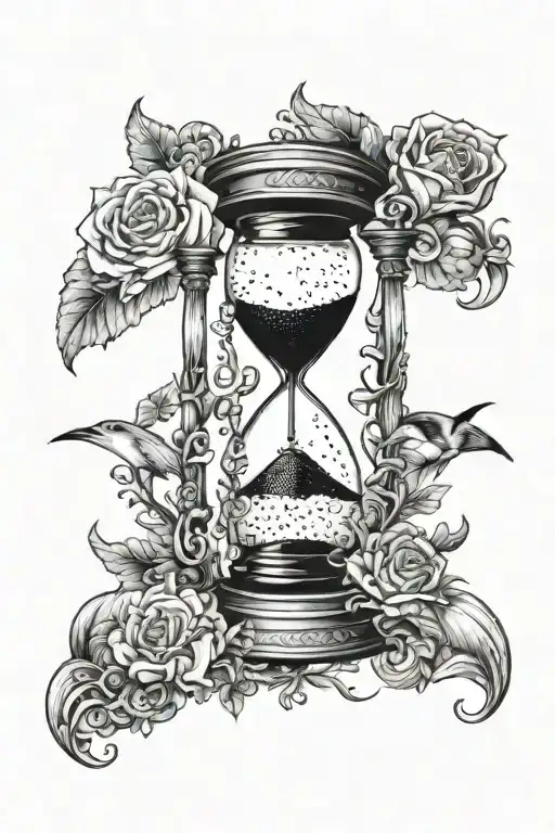 Make Me A Tattoo Where There Is A Sea Two Men And An Hourglass