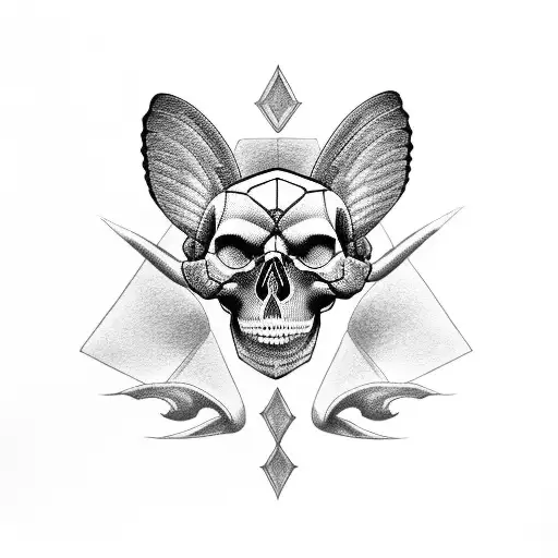 Skull Sphinx Butterfly