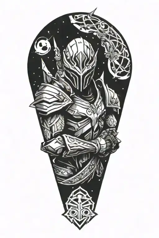 Galaxy Slayer Zed League Of Legends Character Surrounded