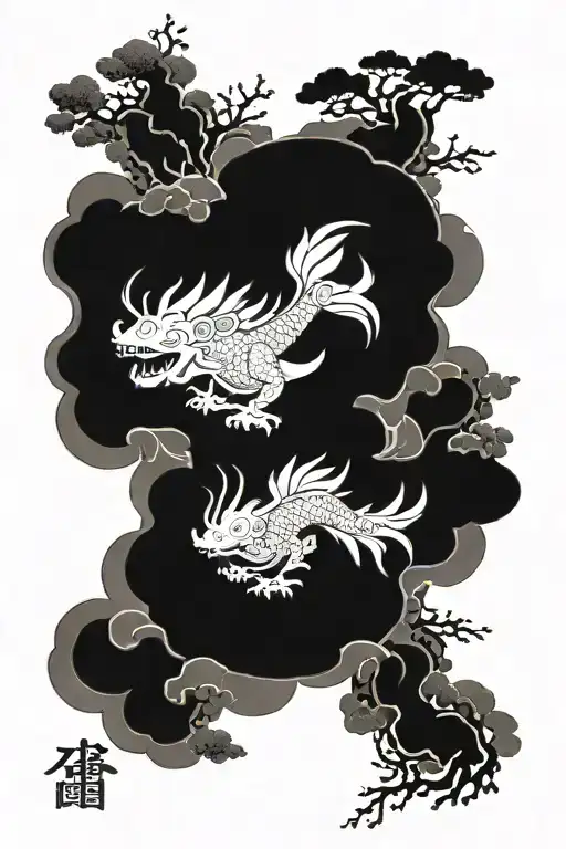 Transitionary Art Between Two Tatoos On A Half Sleeve Japanese Ore Chinese