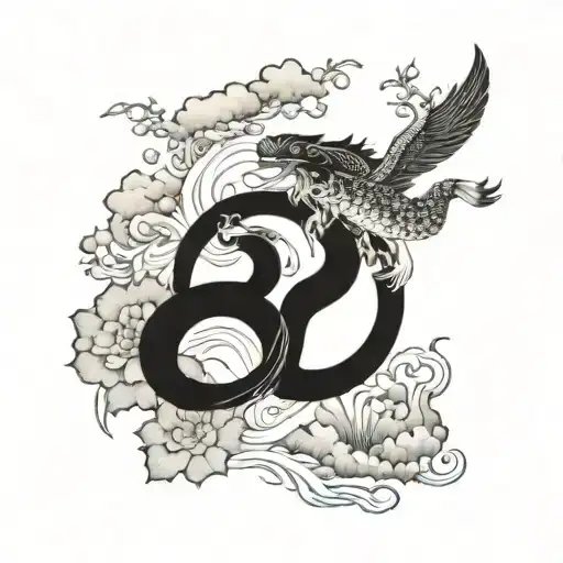 Transitionary Art Between Two Tatoos On A Half Sleeve Japanese Ore Chinese