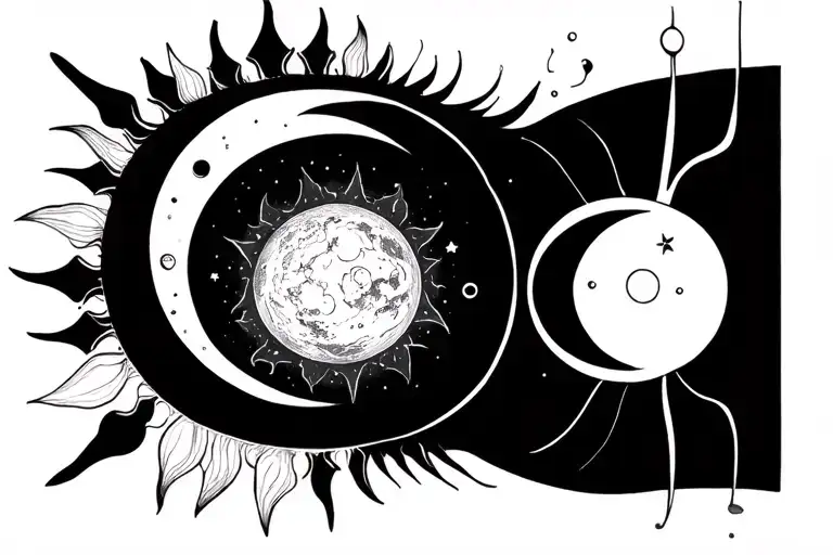 Sun And Moon Phases Forming