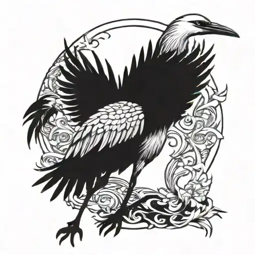 Crane Tattoo Spartan