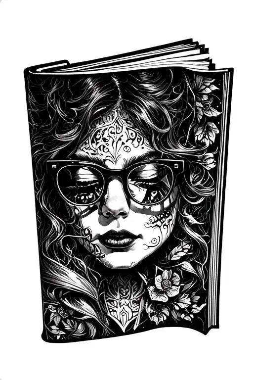 Open Book With Glasses