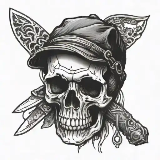 Skull And Knife