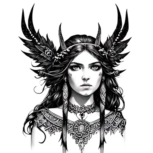 Freya Norse Goddes Wearing