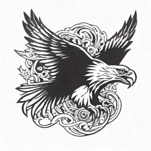 Eagle And Lion Roaring