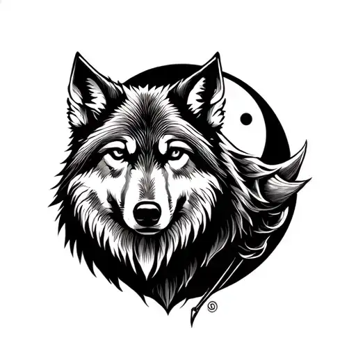 Wolf And Luna Viking Tattoo Style