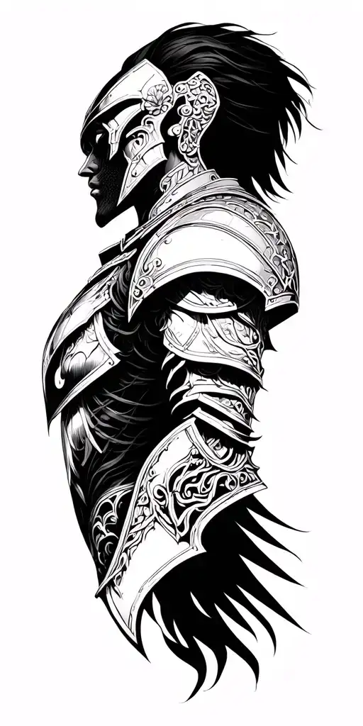 Armor On The Shoulder To The Middle