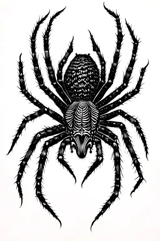 Spider Crawling Towards