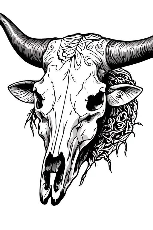 Longhorn Bull Skull