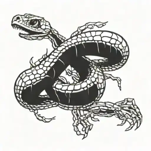 Snake Skeleton Forearm