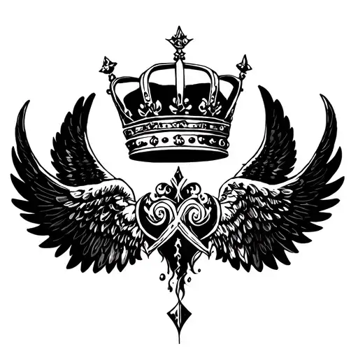 Crown And Wings