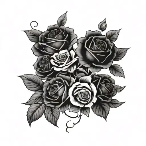 Pillar And Rose Vines