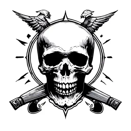 Military Oath Skull